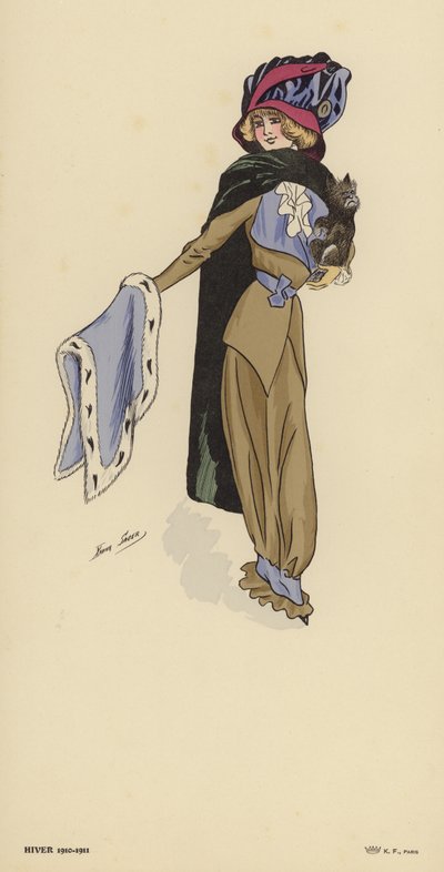 शीतकालीन 1910-1911 फैशन द्वारा जेवियर सेगर