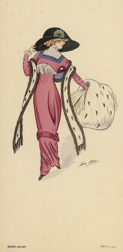 शीतकालीन 1910-1911 फैशन द्वारा जेवियर सेगर