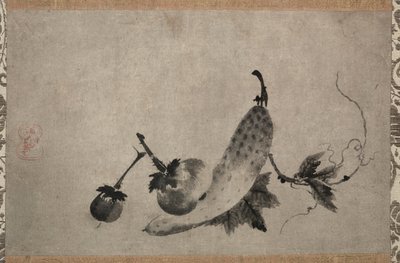 खीरे और बैंगन, 1500s। द्वारा यमादा दोन