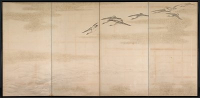 हंस, नरकट और पानी द्वारा Yamamoto Baiitsu