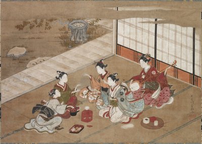 हैंड गेम खेलना, सी। 1760. द्वारा यासुमासा हसेगावा