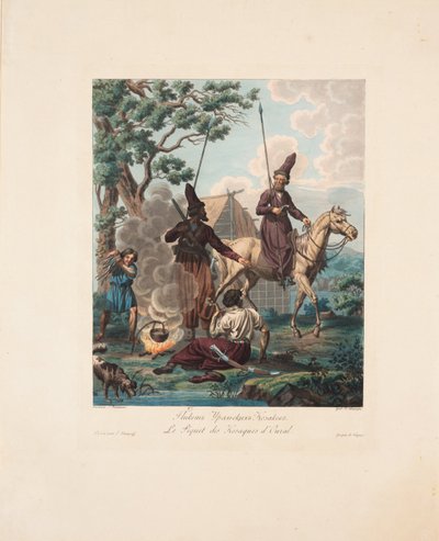 द यूराल कॉसैक्स पिकेट, 1812 द्वारा येगोर कार्नेयेव