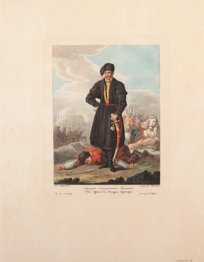 ज़ापोरोज़ियन कोसैक्स अधिकारी, 1812 द्वारा येगोर कार्नेयेव