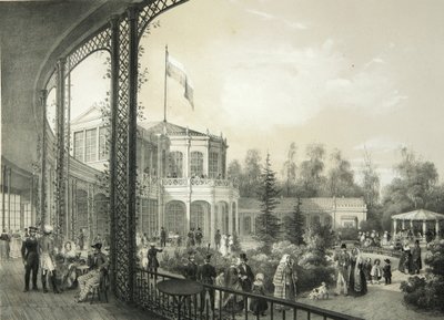 पावलोव्स्क में रेलवे स्टेशन, 1840-1850 द्वारा येगोर येगोरोविच मीयर