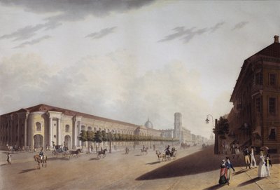 सेंट पीटर्सबर्ग, 1820 में द ग्रेट गोस्टिनी डावर मर्चेंट यार्ड द्वारा यरमोलई इवानोविच येसाकोव