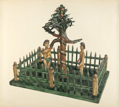 आदम और हव्वा, सी। 1939. द्वारा योलांडे डेलासेर