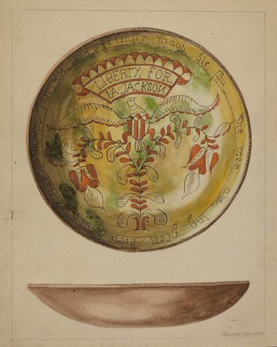 पा. जर्मन प्लेट, सी. 1937. द्वारा योलांडे डेलासेर