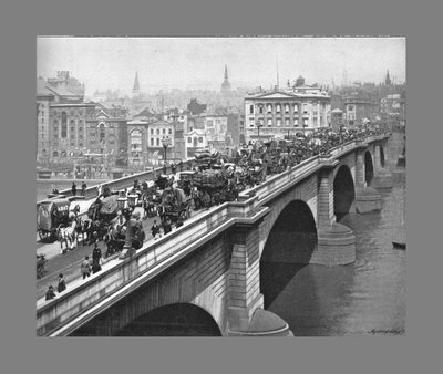 लंदन ब्रिज, लंदन, c1900 द्वारा यॉर्क और बेटा