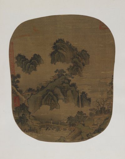 पहाड़ का परिदृश्य द्वारा Yuan Dynasty Chinese School