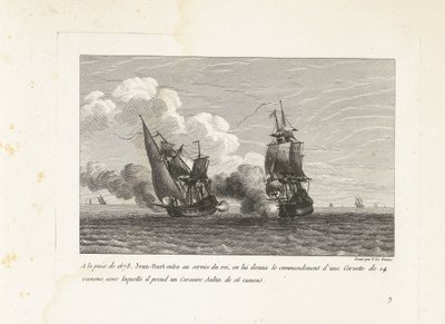 फ्रांस के राजा की सेवा में जान बार्ट, 1678 1678 की शांति में, जीन-बार्ट ने राजा की सेवा में प्रवेश किया, उन्हें 14 बंदूकों के एक कार्वेट की कमान दी गई, जिसके साथ उन्होंने 16 बंदूकों का एक कॉर्सेर साल्टिन लिया (वस्तु पर शीर्षक) कंघी का संग्रह द्वारा यवेस मैरी ले गौज़