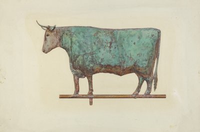 स्टीयर वेदर वेन, सी. 1941. द्वारा ज़ाबेले मिसिरियन