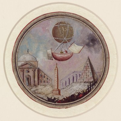 एक अर्ली बैलूनिंग डिजास्टर, c 1785 द्वारा फ्रेडरिक (एटीआर) बरनार्ड