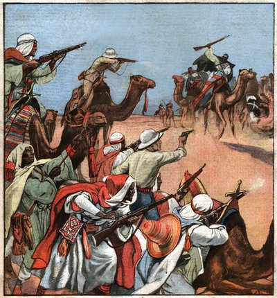 माघरेब में औपनिवेशिक काफिला। माघरेब में औपनिवेशिक फ्रांसीसी काफिला। द्वारा फर्डिनेंड जॉर्ज वाल्डमुलर