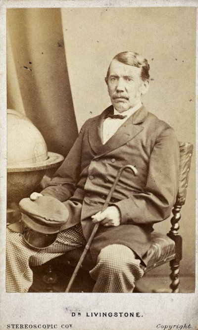 डेविड लिविंगस्टोन, स्कॉटिश मिशनरी और एक्सप्लोरर, सी 1860s द्वारा फ्रेडरिक (एटीआर) बरनार्ड