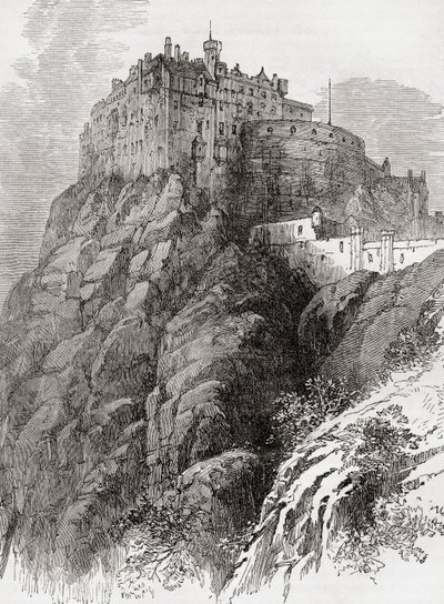 एडिनबर्ग कैसल, कैसल रॉक, एडिनबर्ग, स्कॉटलैंड। द्वारा . .