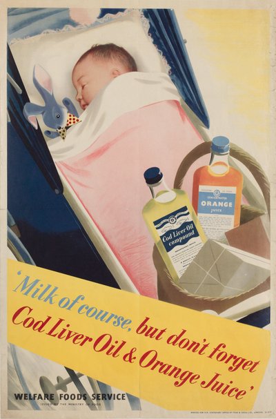 स्वास्थ्य शिक्षा मिल्क ऑफ़ कोर्स, पोस्टर, c 1950 द्वारा फ्रेडरिक (एटीआर) बरनार्ड