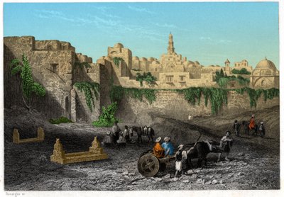 जेरूसलम, इज़राइल, लगभग 1840 (उत्कीर्णन) द्वारा . .