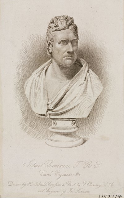 जॉन रेनी, स्कॉटिश सिविल इंजीनियर, c 1810s द्वारा फ्रेडरिक (एटीआर) बरनार्ड
