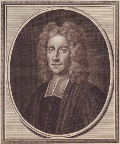 अंग्रेजी दार्शनिक सैमुअल क्लार्क (1675-1729) का पोर्ट्रेट, जॉन गोल्डर द्वारा तांबे की नक्काशी (1729-1795) गिब्सन की पेंटिंग से द्वारा सेवेरिनी सेवेरिनी