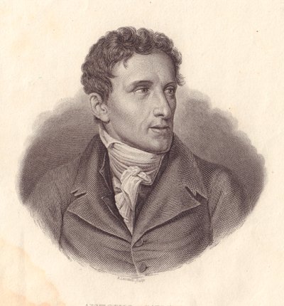 इतालवी मूर्तिकार एंटोनियो कैनोवा (1757-1822) का पोर्ट्रेट, ए लोकाटेली द्वारा ताम्र उत्कीर्णन जिएसेपे बोसी की पेंटिंग से द्वारा सेवेरिनी सेवेरिनी