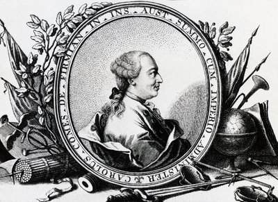 कार्ल जोसेफ वॉन फ़र्मियन (1716-1782) का पोर्ट्रेट, ऑस्ट्रियाई राजनीतिज्ञ, उत्कीर्णन द्वारा सेवेरिनी सेवेरिनी