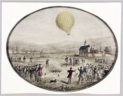 पहला सार्वजनिक गुब्बारा चढ़ाई, 5 जून 1783 द्वारा फ्रेडरिक (एटीआर) बरनार्ड