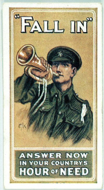 यूनाइटेड किंगडम : सिगरेट कार्ड - WW1 भर्ती द्वारा फर्डिनेंड जॉर्ज वाल्डमुलर