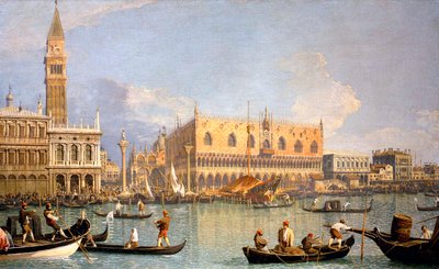 डोगे के महल का दृश्य द्वारा Canaletto