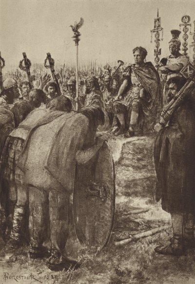 एक सम्राट बारबेरियन चीफ का सबमिशन प्राप्त करता है द्वारा Amedee Forestier के बाद