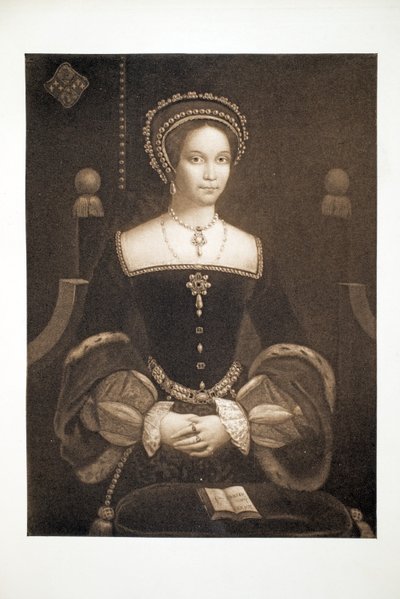 राजकुमारी मैरी, बाद में क्वीन मैरी I, c.1537, पब। 1902 (कोलोटाइप) द्वारा इंग्लिश स्कूल के बाद