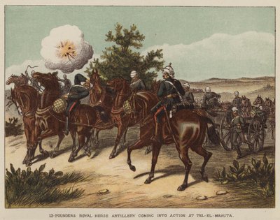 13-पाउंडर्स रॉयल हॉर्स आर्टिलरी तेल-एल-महुता में कार्रवाई में द्वारा रिचर्ड सिम्किन के बाद