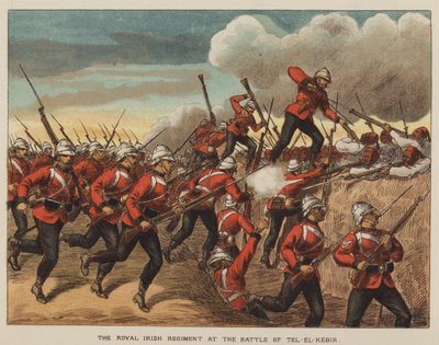 तेल-एल-केबीर की लड़ाई में रॉयल आयरिश रेजिमेंट द्वारा रिचर्ड सिम्किन के बाद
