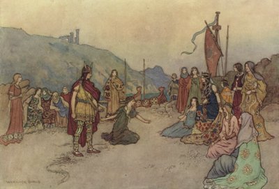 जेफ्री चौसर, द वाइफ ऑफ बाथ्स टेल द्वारा after Warwick Goble