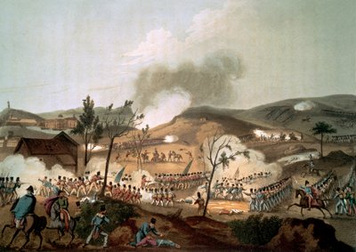कोरुन्ना की लड़ाई, 17 जनवरी 1809 (रंगीन जलीय) द्वारा विलियम हीथ के बाद