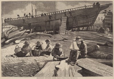 जहाज निर्माण, ग्लूसेस्टर हार्बर द्वारा Winslow Homer