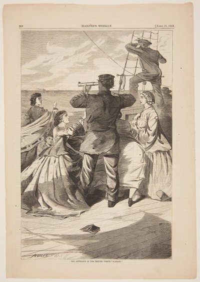 ब्रिटिश समुद्री डाकू quot;अलाबामाquot; का दृष्टिकोण द्वारा हार्पर एंड ब्रदर्स, न्यूयॉर्क, न्यूयॉर्क, यूएसए
