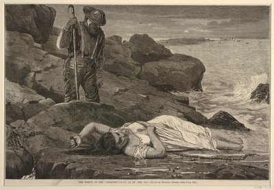 quot;अटलांटिकquot; का मलबा - समुद्र द्वारा फेंका गया द्वारा Winslow Homer