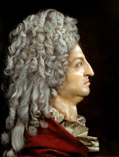 राजा लुई XIV (1638-1715) का पोर्ट्रेट। एंटोनी बेनोइस्ट डिट डू सेर्कल (1632-1717) द्वारा मोम और कपड़ा। 1705 के आसपास। सूर्य 0.52x0.42 मीटर वर्साय, महल संग्रहालय द्वारा या बेनोइट डु क्रैकल एंटोनी बेनोइस्ट
