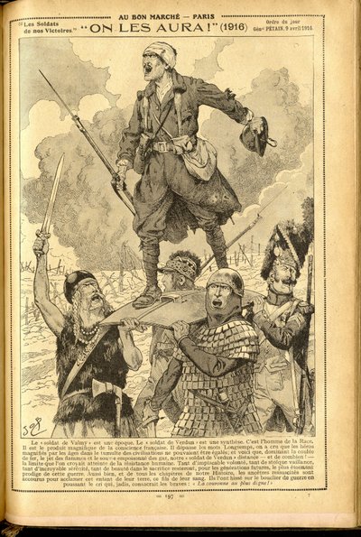 एजेंडा बुवार्ड डू बॉन मार्चे 1917 - जॉब का चित्रण (जैक्स मैरी (जैक्स-मैरी) गैस्टन ओनफ्रे और ब्रेविल) (1858-1931): हम उन्हें प्राप्त करेंगे! 1916 - 14-18 का युद्ध, चिकित्सा, चिकित्सा, स्वास्थ्य, वर्दी, प्रमुख युद्ध, कवच - सैनिक, गल्स - ऐतिहासिक एम द्वारा Onfray de Breville जाक जॉब के लिए छद्म नाम