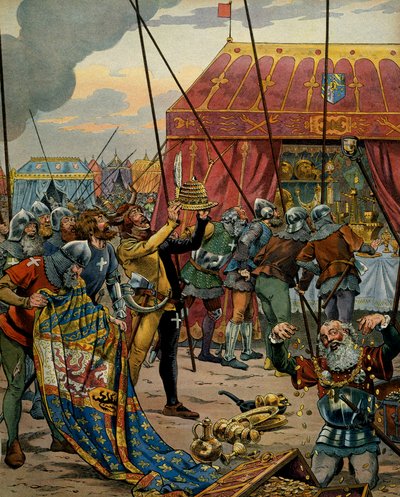 मध्य युग (मध्य युग) में फ्रांस का इतिहास: स्विस ने चार्ल्स द टेमेरायर (1433-1477), ड्यूक ऑफ बरगंडी की संपत्ति को पोते की लड़ाई की आपदा के बाद जब्त कर लिया, जिन्होंने कॉन्फेडेरों की जीत देखी, लुई के सहयोगी चाउ पर फ्रांस की XI द्वारा Onfray de Breville जाक जॉब के लिए छद्म नाम