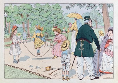 जैक्स मैरी गैस्टन ओनफ्रे डी ब्रेविल ने JOB (1858 - 1931); "" लेस एपिस डी फ्रांस "" पुस्तक से चित्रण: द गार्जियन ऑफ स्क्वायर इन द 19वीं सदी; कोल, भाग द्वारा Onfray de Breville जाक जॉब के लिए छद्म नाम