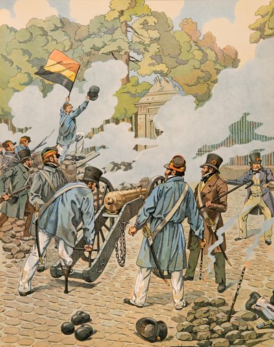 जैक्स मैरी गैस्टन ओनफ्रॉय डी ब्रेविल डिट जॉब (1858-1931) - बेल्जियम का इतिहास: जीन जोसेफ चार्लियर (1794 - 1866) का कहना है कि लकड़ी का पैर सितंबर 1830 में ब्रुसेल्स के पार्क में डच सैनिकों के खिलाफ तोपखाने के अपने टुकड़े को इंगित करता है, निजी कर्नल द्वारा Onfray de Breville जाक जॉब के लिए छद्म नाम