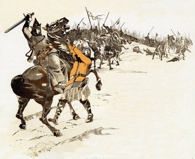 फ्रैंक्स के राजा लुई VI द ग्रोस (1081-1137) के शतरंज के राजा के जवाब को कोई कभी नहीं लेता है, जिसने अंग्रेजी सैनिक को मार डाला था, जिसने अपने घोड़े की लगाम को यह कहते हुए पकड़ लिया था कि "" राजा पकड़ा गया है! "" 20 अप्रैल को नॉरमैंडी मे द्वारा Onfray de Breville जाक जॉब के लिए छद्म नाम