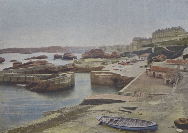 Biarritz, पोर्ट-विएक्स (रंगीन फोटो) द्वारा (बाद में) फ्रांसीसी फोटोग्राफर