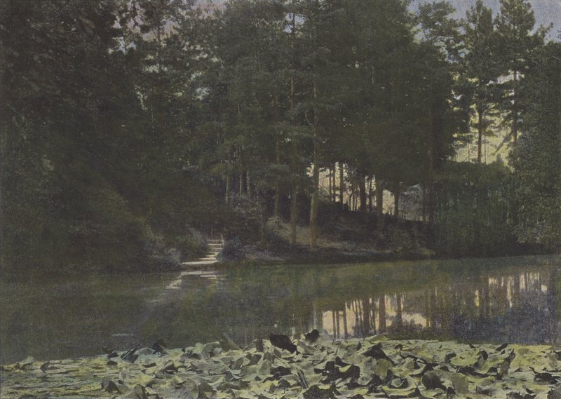 Bois de Boulogne, Le जलाशय (रंगीन फोटो) द्वारा (बाद में) फ्रांसीसी फोटोग्राफर