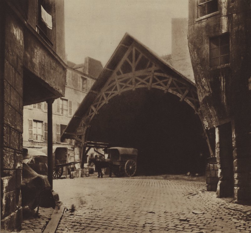 L'Auberge du Compas d'Or, rue Montorgueil (b / w फोटो) द्वारा (बाद में) फ्रांसीसी फोटोग्राफर
