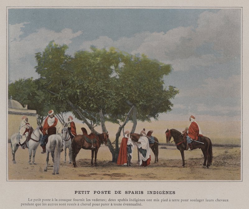 स्मॉल स्पाइस इंडिजेन्स पोस्ट (रंगीन फोटो) द्वारा (बाद में) फ्रांसीसी फोटोग्राफर