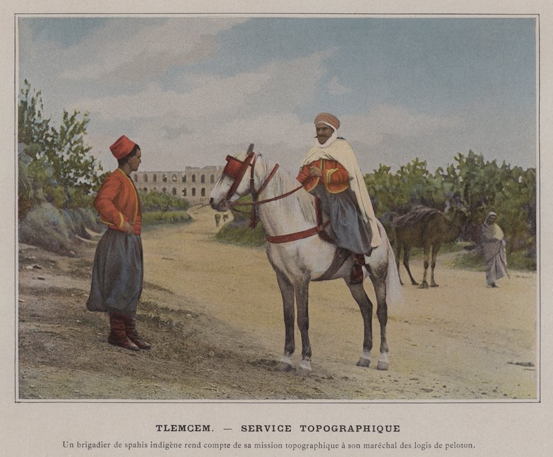 Tlemcem, स्थलाकृतिक सेवा (रंगीन फोटो) द्वारा (बाद में) फ्रांसीसी फोटोग्राफर