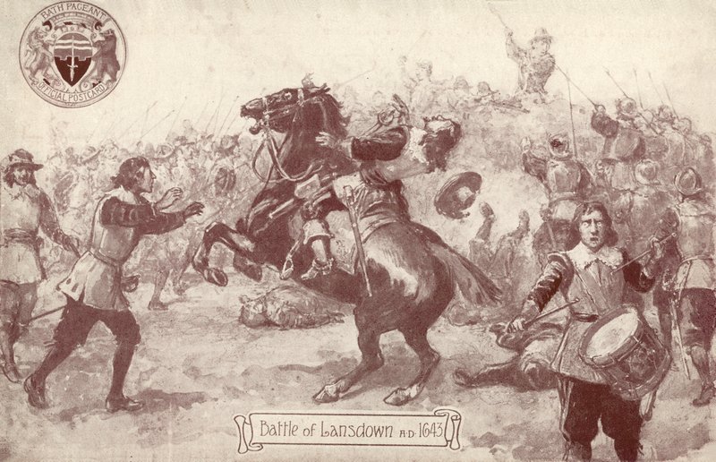 लैंसडाउन की लड़ाई, 1643 ई द्वारा अंग्रेजी स्कूल
