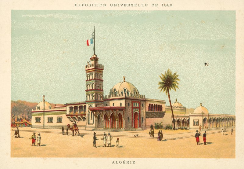 अल्जीरिया, यूनिवर्सल प्रदर्शनी 1889, पेरिस द्वारा फ्रेंच स्कूल